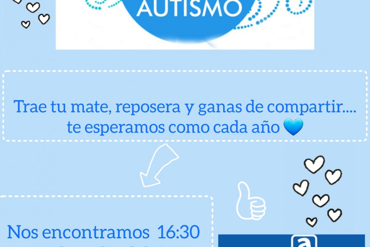 Imagen de Concientización sobre el autismo con una mateada abierta en la ciudad
