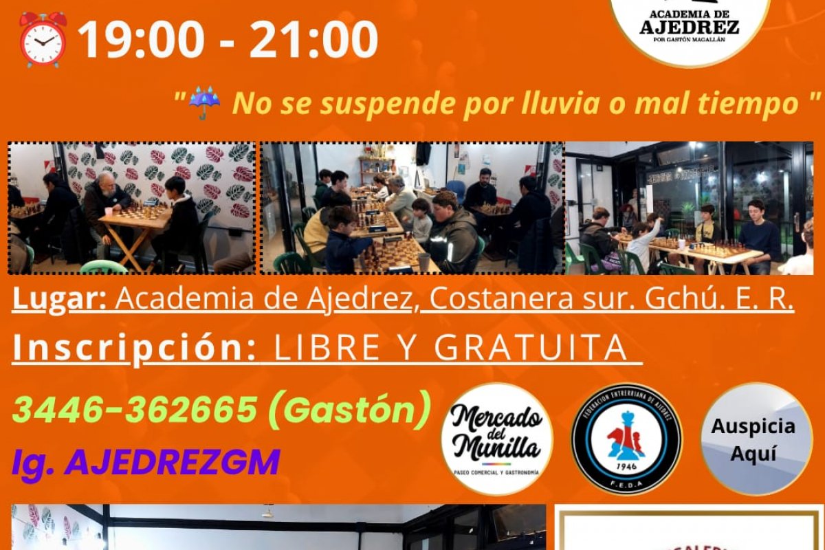 Imagen de Torneo de Ajedrez Blitz “Gran Prix Chipote 2026”